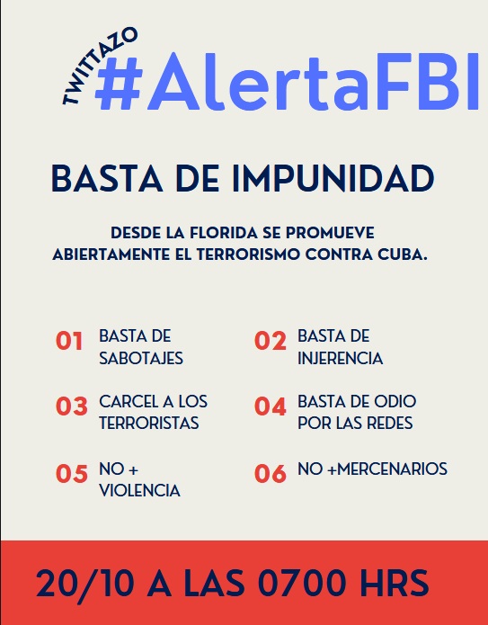 Basta de permitir los sabotajes a Cuba....Carcel a los TERRORISTAS DE LA FLORIDA!!! @FBI #AlertaFBI