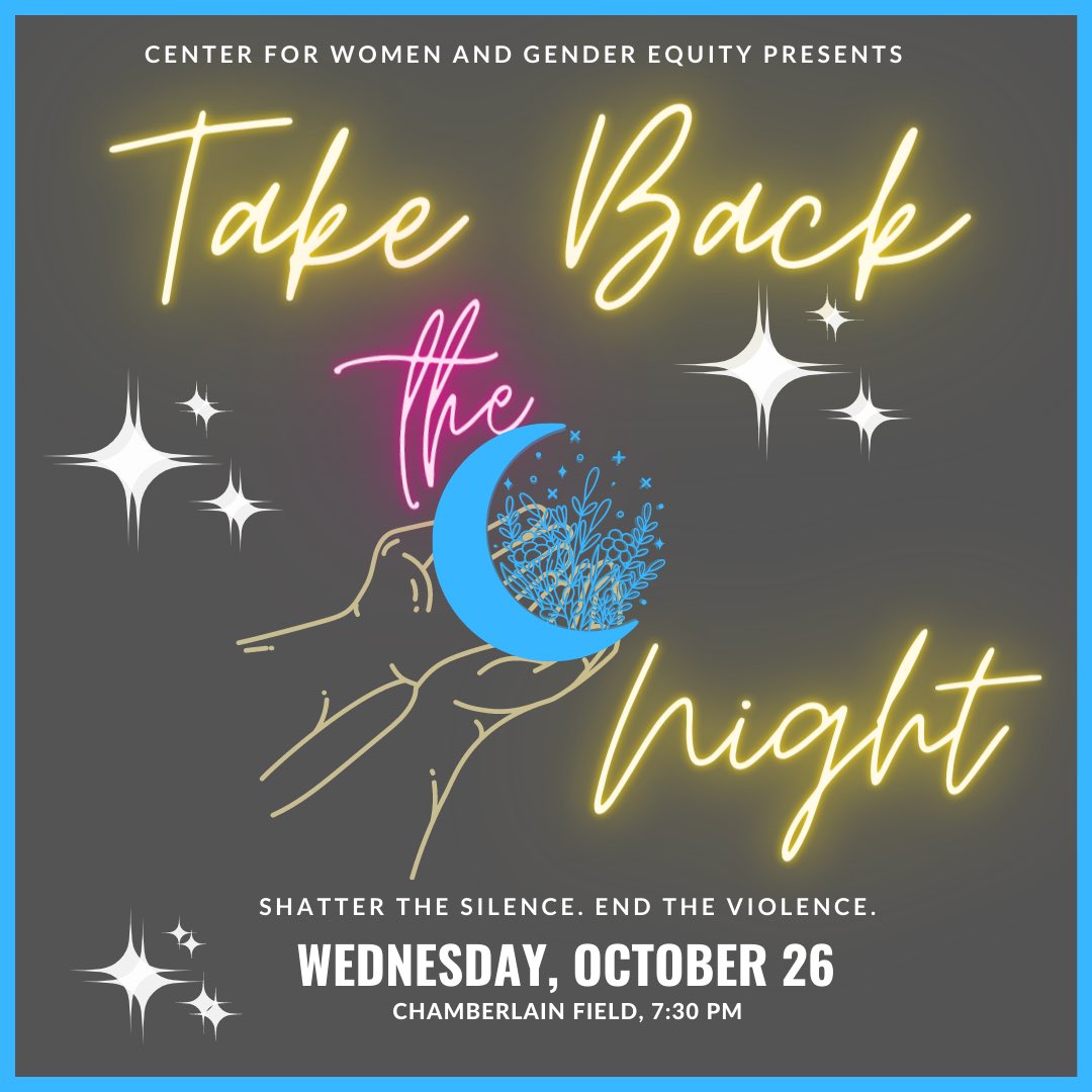 Take Back the Night is Wednesday 🔊 if you’re interested in sharing your story of how Gender-Based Violence has impacted you via our anonymous form or wish to volunteer for the event click the link in our bio.