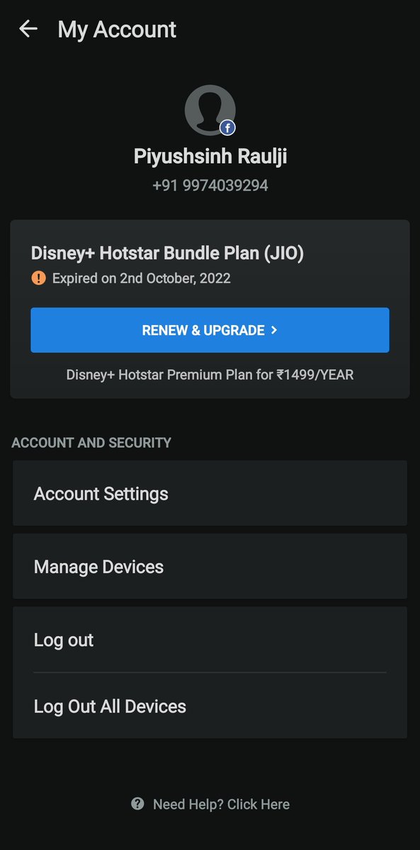 PARaulji's tweet photo. I have activ subscription but not able to access hotstar for that  have registered complain many times since 3 oct but isuue yet not solved @reliancejio @JioCare https://t.co/SFTIN77uoL
