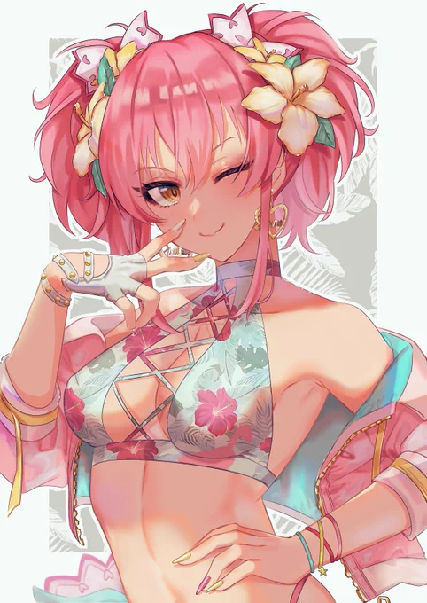 #あなたのぴんく色の作品を見せてください
ピンク髪の女 好き 