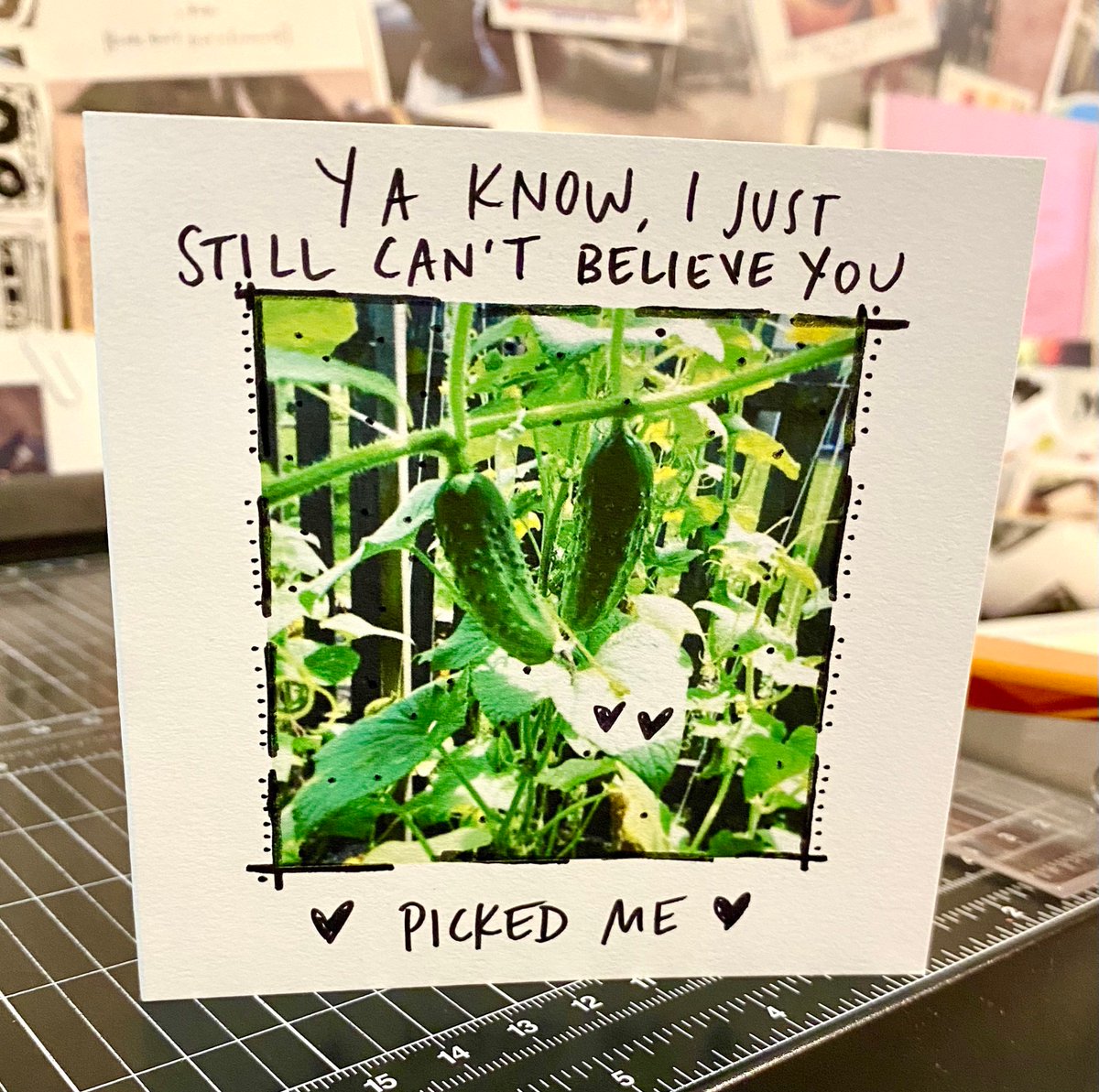 Excited to share the latest addition to my #etsy shop: You Picked Me! Anniversary Card, Pickle Card etsy.me/3CH4NP6 #anniversary #paperanniversary #youpickedme #anniversaryforhim #anniversaryforwife #oneyearanniversary #funnylovecard #handmadegreeting #uniquelo