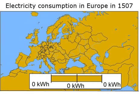 Electricity consumption in Europe in 1507