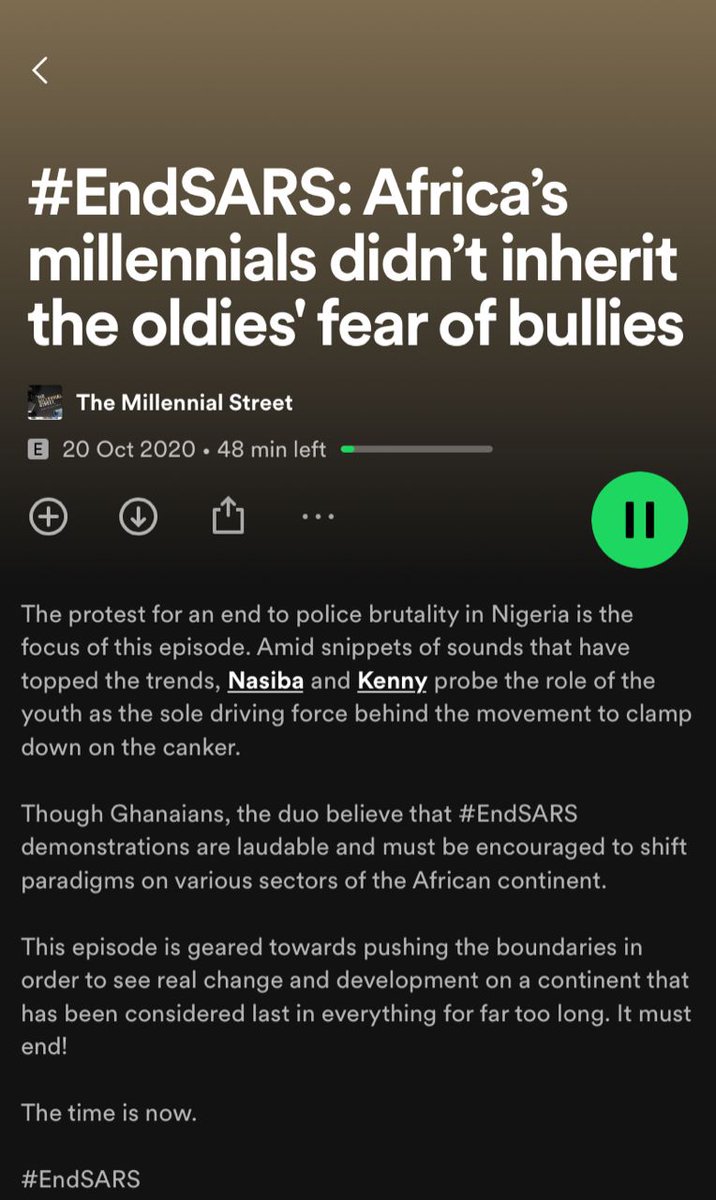 MillenialStreet's tweet photo. Rewind⏪: Two years ago, we discussed the #EndSARS movement in Nigeria🇳🇬 and its propensity to change the face of governance.

Listen to the views of hosts @ItzNassy
 and @TheKennethDarko
 at the time of the #LekkiMassacre.

🎙️https://t.co/1ftzC6ZfI1 https://t.co/p1Td3GCqV9
