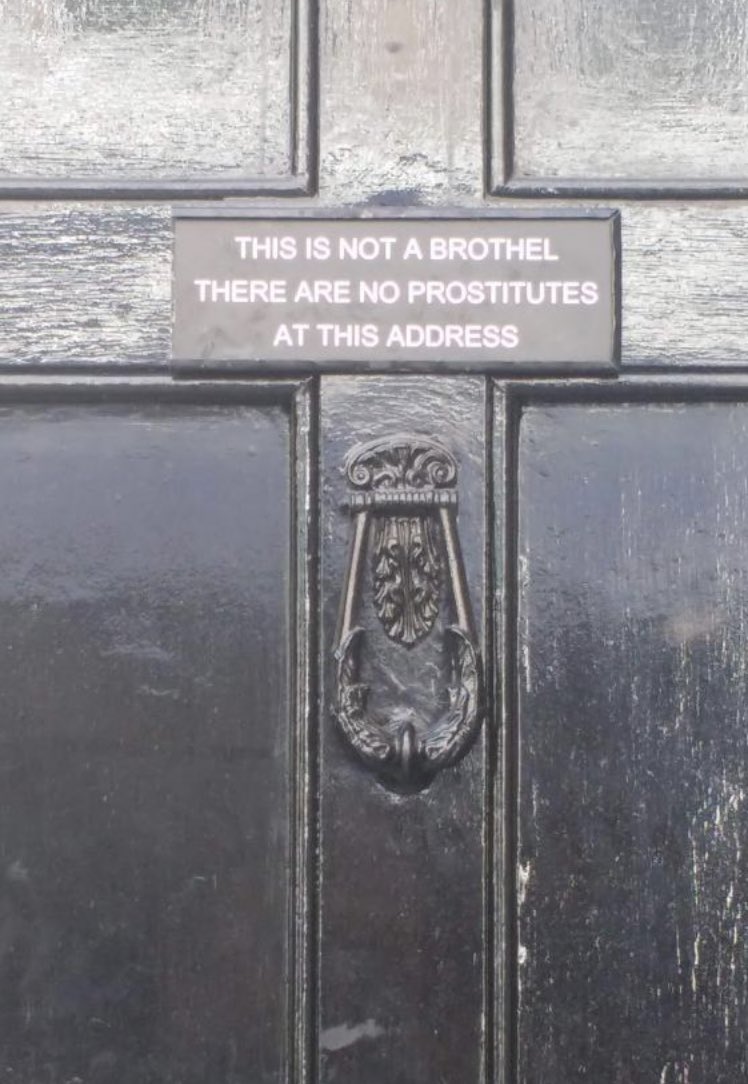 NoContextBrits's tweet photo. Sounds like something a brothel would say. https://t.co/Gi5cuHHap6