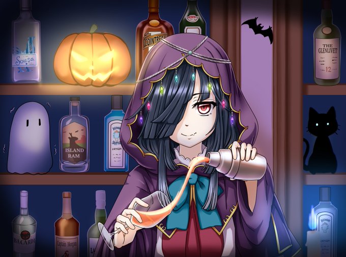 去年一昨年もハロウィンな早霜描いてました#早霜進水日 