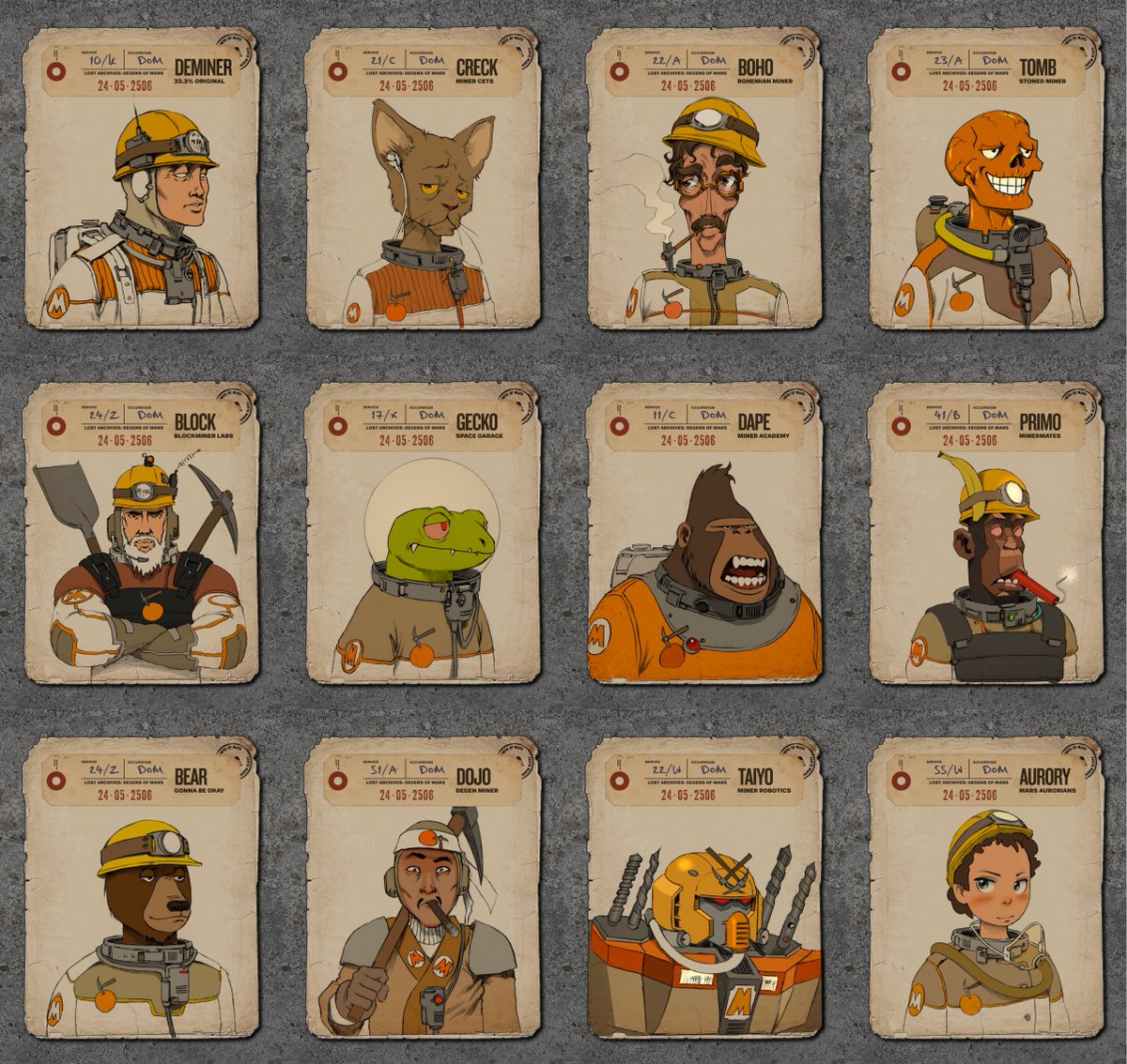 MinersofMars's tweet photo. We are releasing the Degens of Mars collection to show how strong is our belief in the #WEB3 space. 

Since our art is usually followed by a dev project 👀 We are working on something that will provide utility for all degens on all blockchains. Stay tuned 🔔 https://t.co/HiViPQ6Wnq