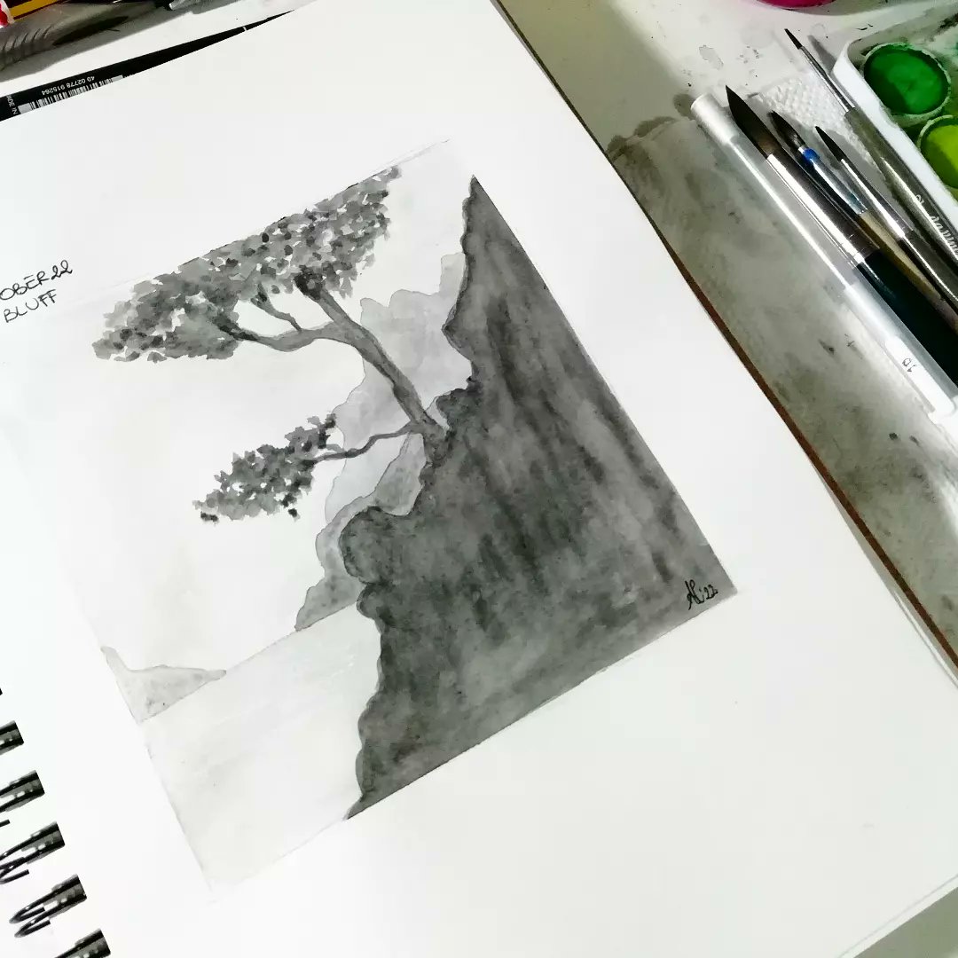 Ale_creation2_0's tweet photo. Day 20: #bluff
#inktober #inktober2022 #inktoberitalia #drawing #watercolor #watercolorartist #watercolorart #watercolorpainting #drawingoftheday #artwork #paintingoftheday #illustration_daily #inktoberchallenge #promontorio #landscape #Panorama
@inktober @inktoberitalia https://t.co/K8ObyfVa5c