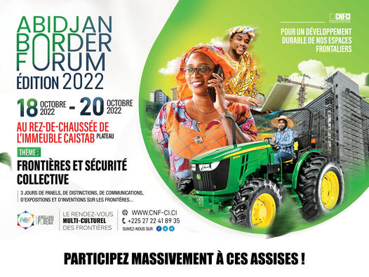 GIZAfricanUnion's tweet photo. ❗️ Transforming borders #FromBarriersToBridges❗️

3⃣ days, 4⃣ panels &amp; countless discussions at the #AbidjanBorderForum.

We are pleased to support the 1⃣st edition of the Forum  bringing together #border enthusiasts from across the #African continent🌍.

#AUBorderProgramme https://t.co/i8DSwIzHxo