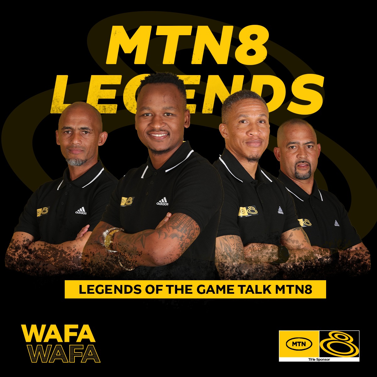 MTN_Football's tweet photo. Sho bafwethu the #MTN8 Legends are back ku Twitter Space tonight 19:30! Let’s talk all things diski ⚽️ with insights from @fabian6mccarthy, @_JostaDladla ,@Brilliekhuzwayo, and @TyrenArendse join us on Twitter @MTN8 🔥#WafaWafa https://t.co/AiYL6HxkHH