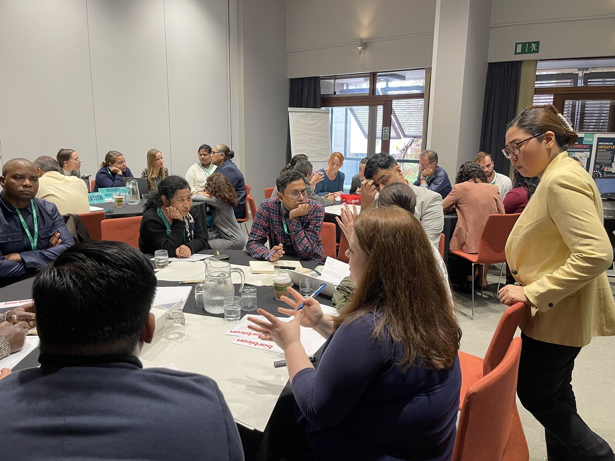StartNetwork's tweet photo. On Day 3 of #Assembly2022, members and #Hubs are together discussing how to build a more #inclusive #StartFund, with ‘Glocal’ decision-making that respects local needs. #ReshapingPower #RebuildingSystems https://t.co/L9oGOR4Upb