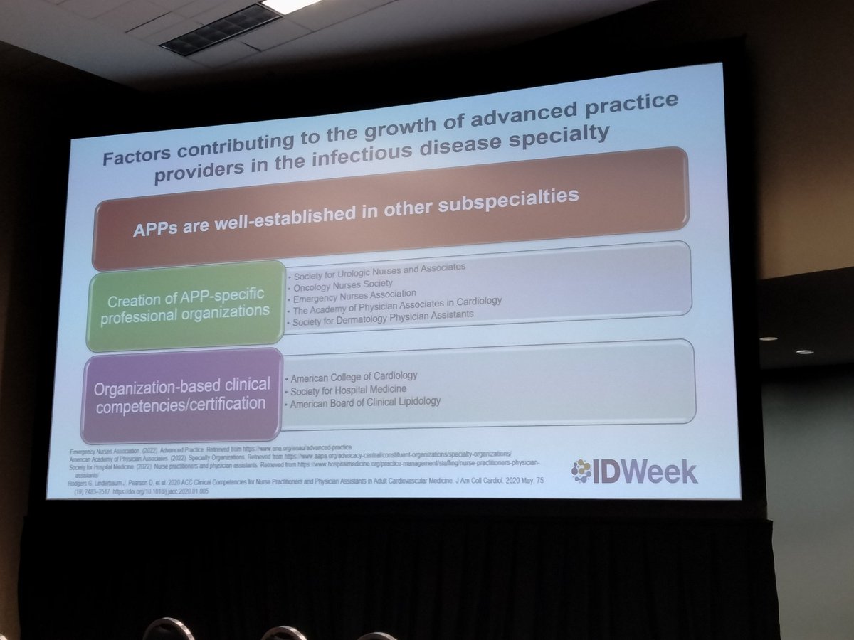 Our own Jacquie Toia moderating a panel on APPs in ID here at IDWeek. #IDWeek
