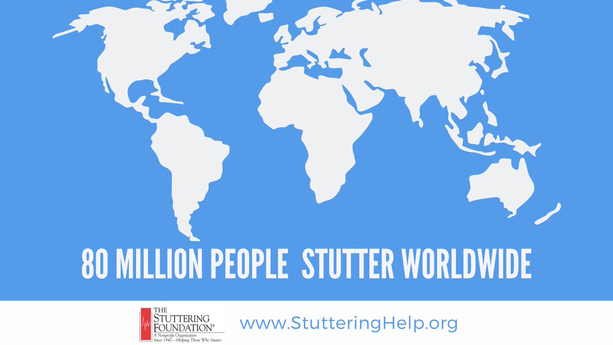 The Stuttering Foundation officially raised its estimate of people who stutter to 80 million people — representing 1% of the global population.