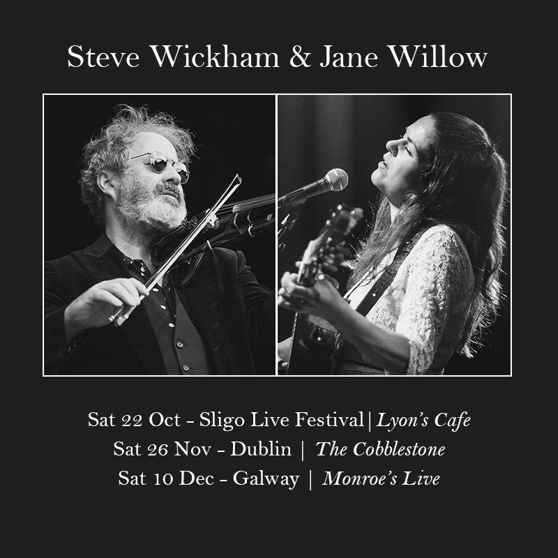 I'm playing some double headline gigs with the very talented @stevewickham (@WaterboysMusic and @NoCrows). Looking forward to it! Ticket links: linktr.ee/janewillowmusic