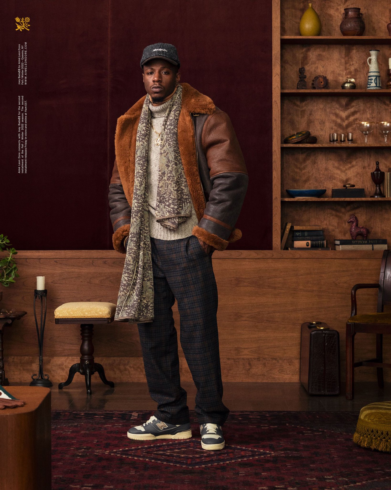 SPOTTED: Joey Badass Turns Model for Aimé Leon Dore's Autumn