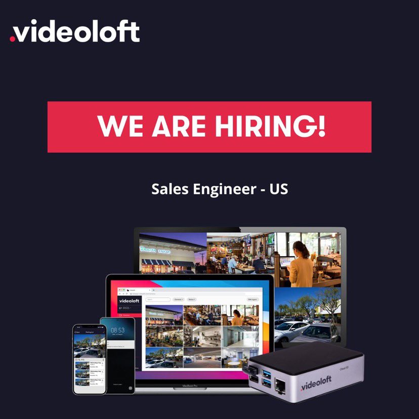 VideoloftApp's tweet photo. We’re #hiring! Videoloft is expanding in the USA 🇺🇸

To support our growth we’re looking for an energetic &amp; motivated Sales Engineer to join our team.

Find out more on our website https://t.co/MV7lRLHXbT https://t.co/IY0z1aCoCb