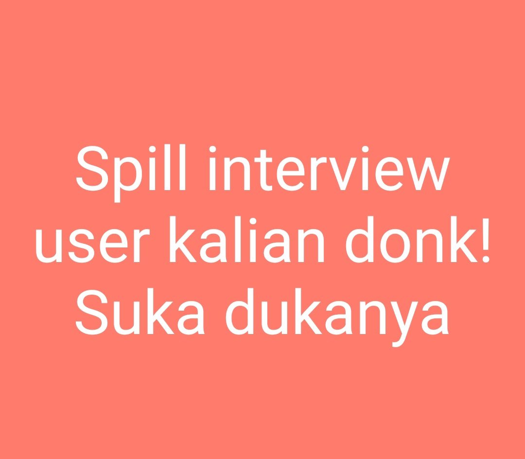 BACA RULES DI (bit.ly/worksfess) on Twitter "Spill interview user
