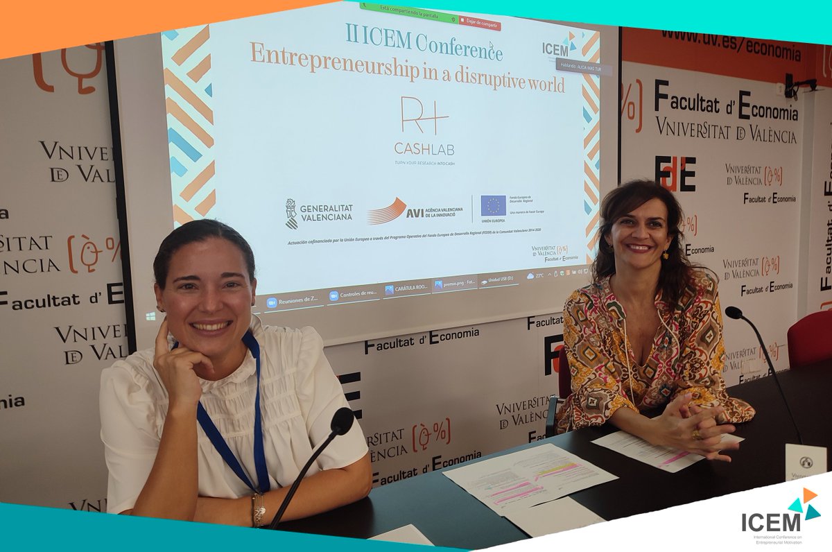 IcemConference's tweet photo. 📢Yesterday we finish the #ICEM22 with the closing ceremony chaired by:
👉Dolores Garzón, Vicedean of Entrepreneurship, General Co-Chair ICEM22, Co-President RESOCEM.
👉Alicia Mas-Tur, General Co-Chair ICEM22, Co-President RESOCEM.⤵️
@UV_EG @FdEconomiaUV https://t.co/C3U3NLOUxp