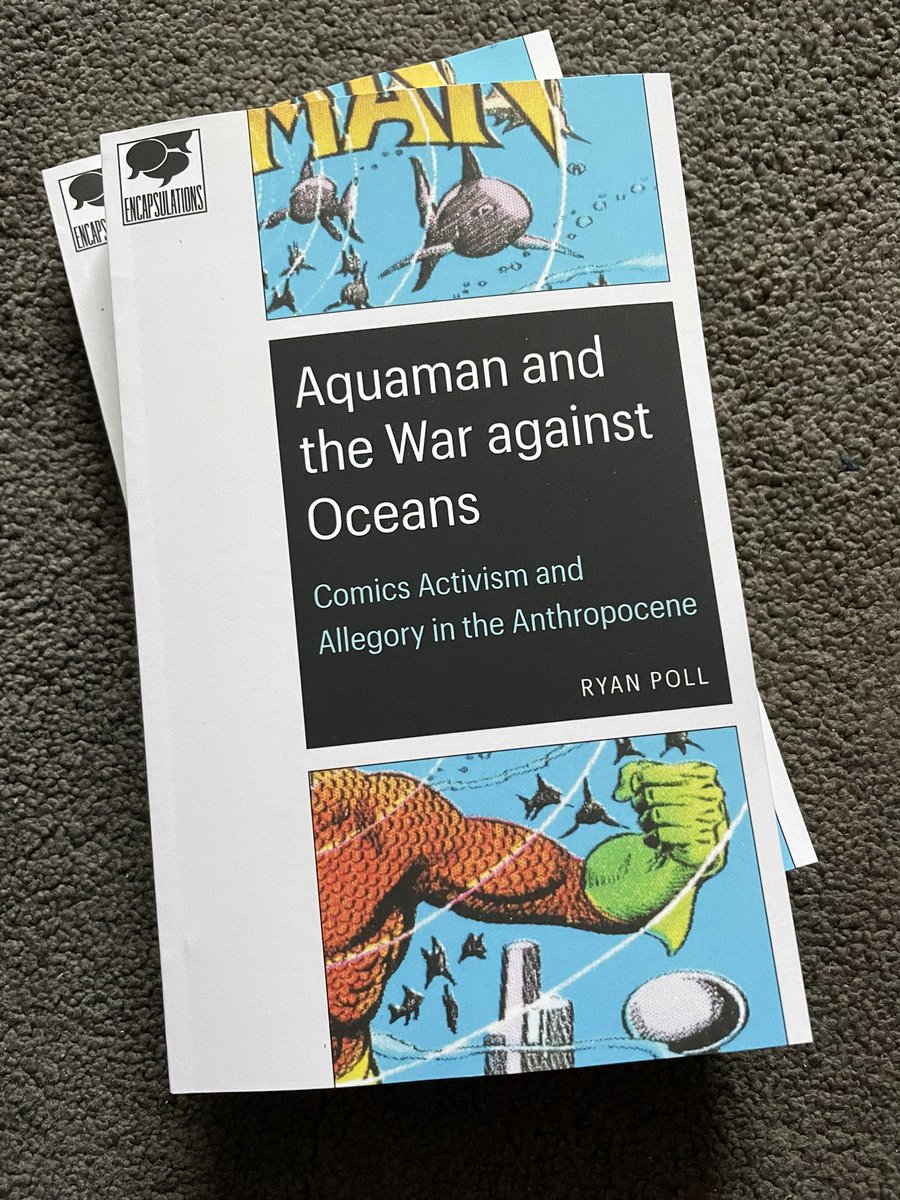 hypnojoo's tweet photo. Just received my advance copies of @RyanPoll2’s groundbreaking book on Aquaman &amp; the Anthropocene - the 1st in the @encapscomics #ComicsStudies series edited by me &amp; Martin Lund and published by @UnivNebPress. It looks fantastic! - out 1 Nov - preorder at https://t.co/GdOpmkps22 https://t.co/3XrFjVIZLZ