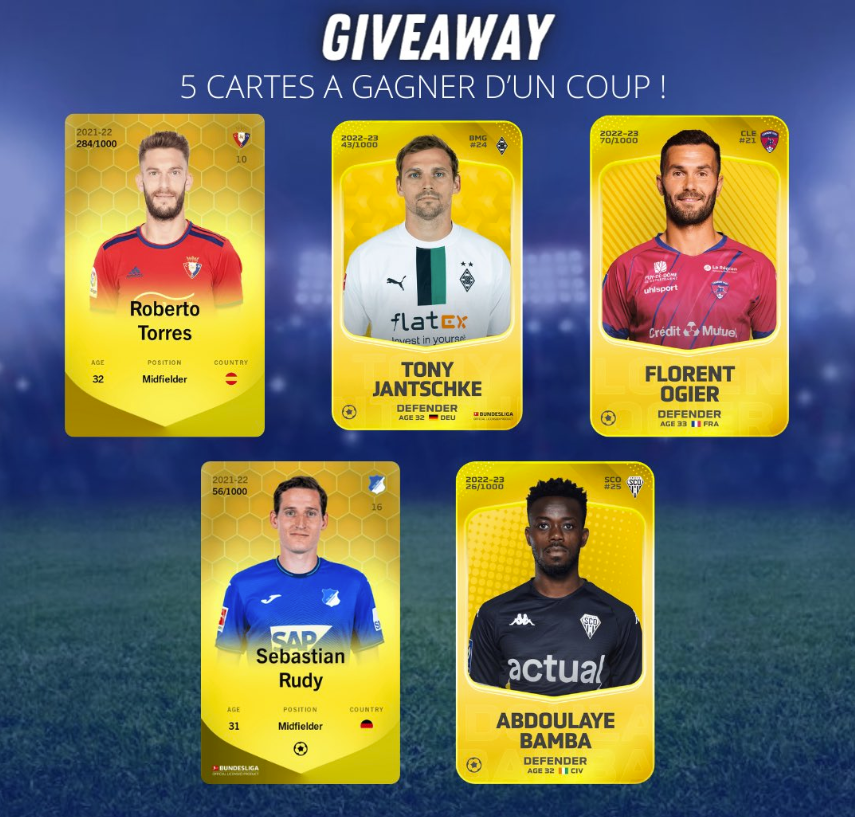 🎁 #Sorare #Giveaway 🎁

5  Cartes à gagner🔥

Les conditions 👇 

✅RT 
✅Follow  <a href="/akemifigurine/">AKEMI FIGURINE</a> &amp; <a href="/Unpetitgiveaway/">Un Petit Giveaway ?</a>
✅2 Friends in comments

⏳27/10 à 21h

#SorareGiveaway #ETH #cryptocurrencies #Cadeau   #NFTGiveaway #drawing #japan #Concours #Crypto #anime #soraredata #manga