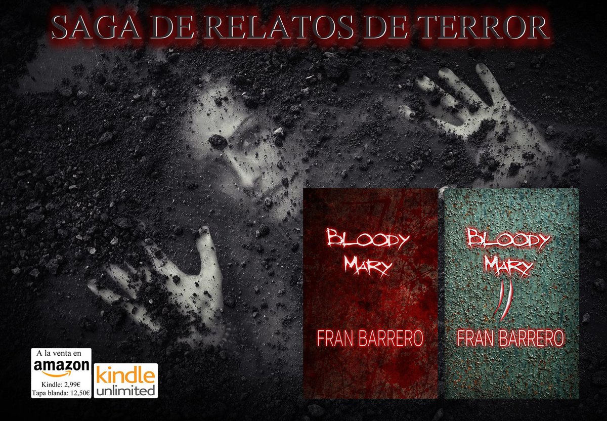 VenusFranB's tweet photo. No os olvidéis de los recopilatorios de relatos de terror y violencia BLOODY MARY, los más leídos en HALLOWEEN.

BLOODY MARY 1: https://t.co/idOXHPJxWS
BLOODY MARY 2: https://t.co/McY7jKqBsb https://t.co/AhBNG9yLWf