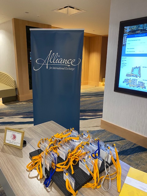 FLOWspeaking's tweet photo. FLOW at the Alliance for International Exchange Annual Conference.

CEO Matthew S. Sussman met with colleagues and introduced FLOW as a new tool to support exchange participants' success by developing English conversational confidence before arrival.

#FLOW #internationalexchange https://t.co/it15FLgYdP