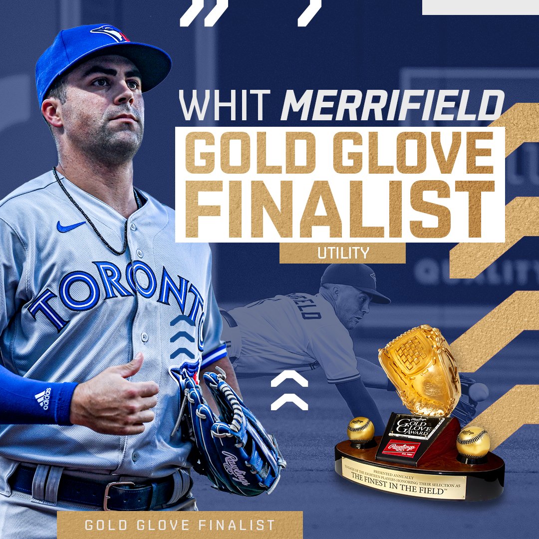 A Golden year Whit the glove 👏 Congrats, @WhitMerrifield! #GoldGlove