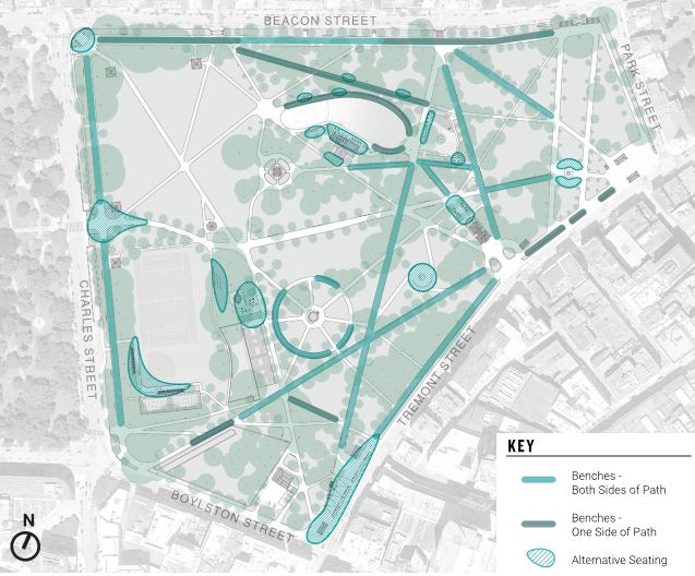 BostonCommonMP's tweet image. Our second Common-wide strategy is seating! A standard bench design, additional café tables, and new terraced seating will make the Common more accessible and comfortable for park goers.

Let us know what you think by leaving a comment at bostoncommonmasterplan.com by November 30th!
