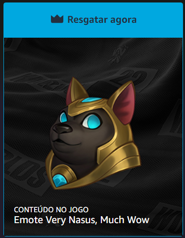 HeyShuggie's tweet photo. 🐶 | RECOMPENSA EXTRA DO PRIME GAMING DISPONÍVEL

• Emote "Very Nasus, Much Wow"

🔗https://t.co/0tl75AOC3a

#LeagueOfLegends #LOL #Emote #PrimeGaming #Prime #ExtraReward https://t.co/zTKs4AB3Rj
