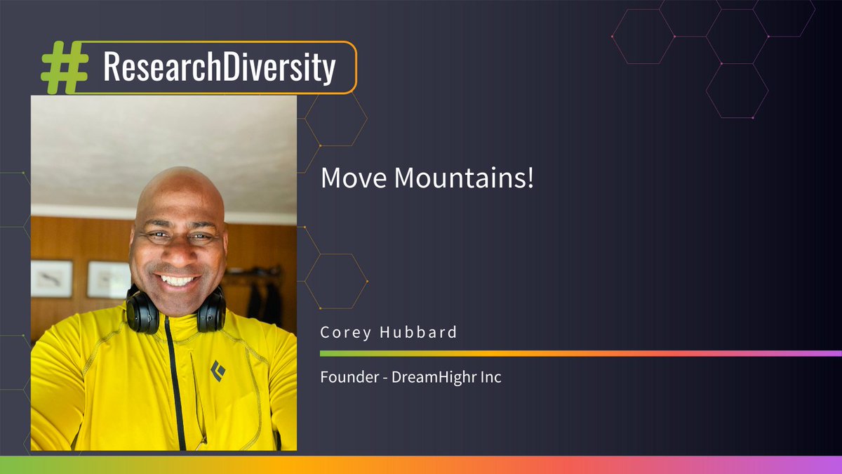 coreylhubbard's tweet photo. @NIHAging #MoveMountains https://t.co/QPw3nSpkGF