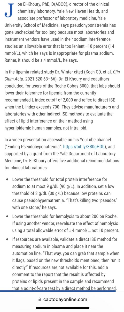 When <a href="/captodayonline/">CAP TODAY MAGAZINE</a> cites your YouTube channel. Episode 4 in development. Have you subscribed yet? youtube.com/channel/UCYuD1… #PathTwitter #ClinicalChemistry #pathology <a href="/Pathologists/">CAPathologists</a> <a href="/_AACC/">❃</a>. Special thanks to our sponsor: <a href="/Yale_LabMed/">Yale Lab Medicine</a>