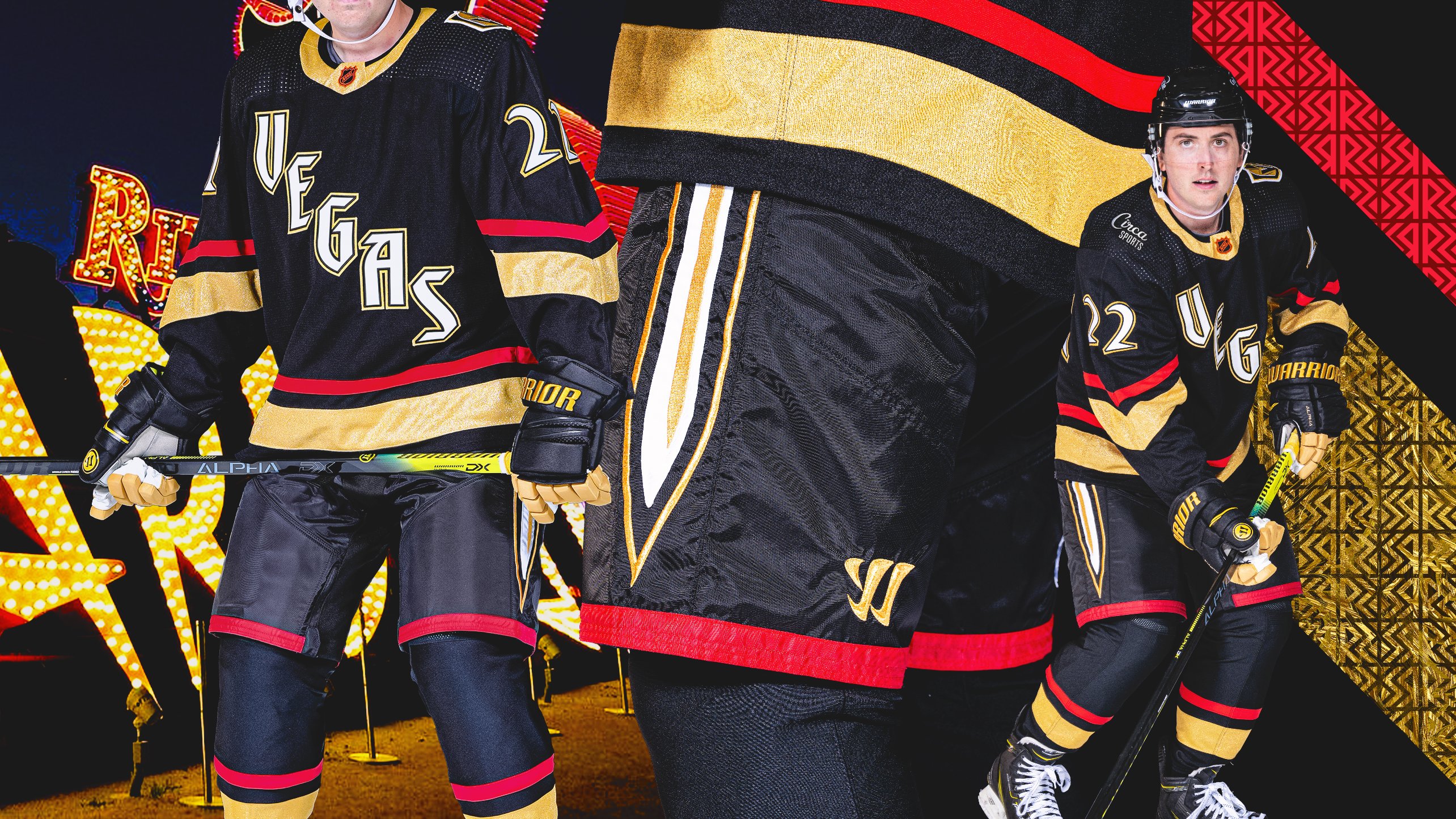 Vegas Golden Knights Reverse Retro Glow in the Dark Multi Signed Jersey #D/10 IGM COA