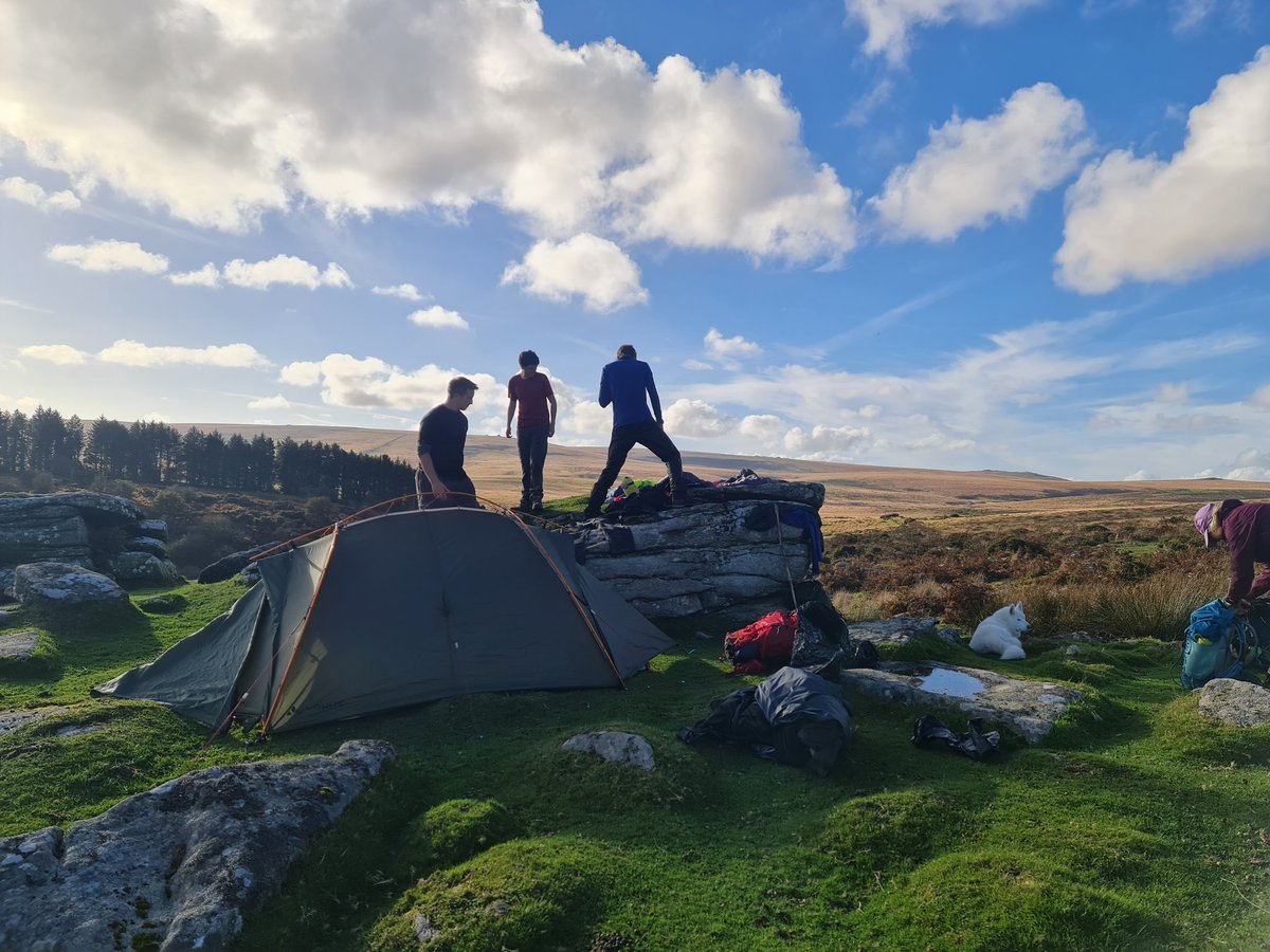Got to the last camp tonight. Good to have a dry day for a change. Final evening meal cooked and an opportunity to dry some kit. Final leg tomorrow, they have been doing very well.