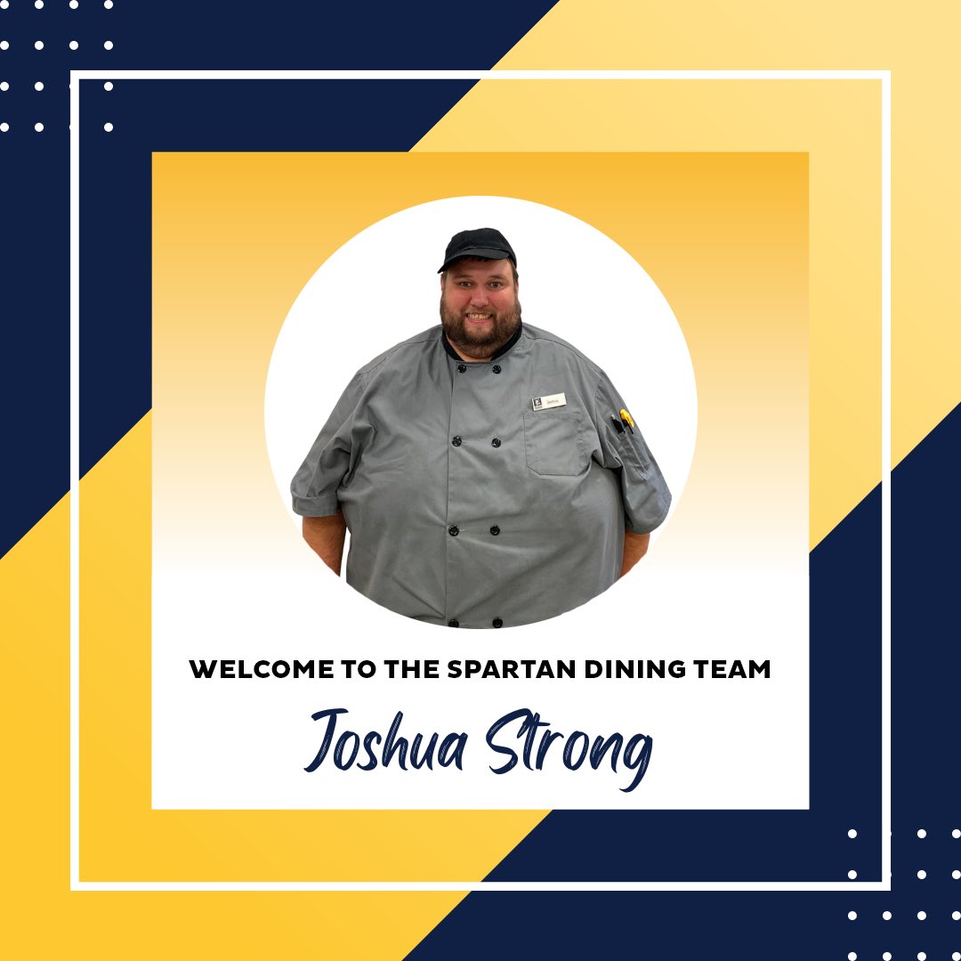 The Spartan Dining team is growing and we’ve got some new Chefs to introduce! Say hello to Chef Mark, Chef Bill, and Chef Joshua when you see them around Fountain View 👋👨‍🍳