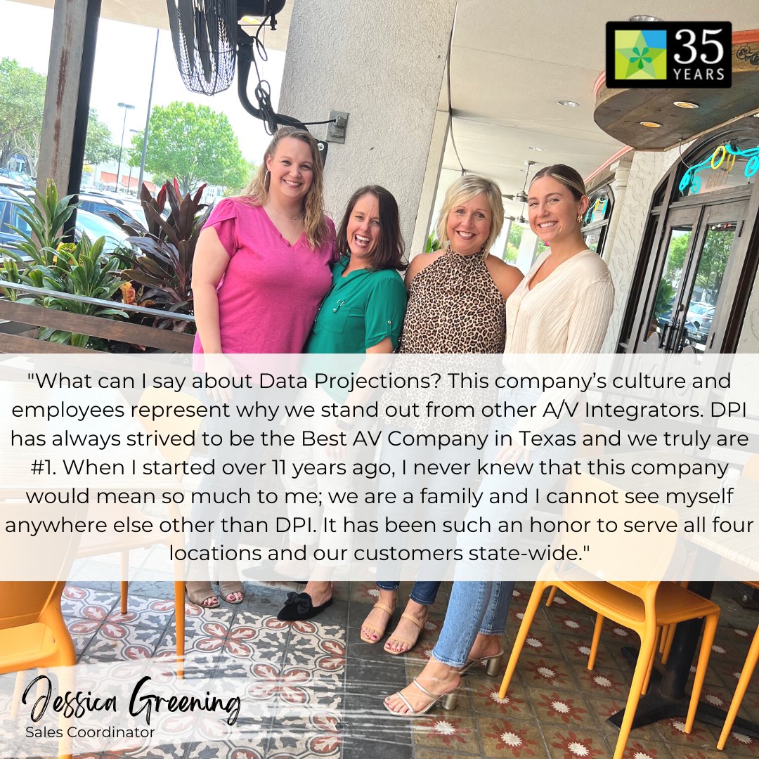 Day 32 of #DPI35for35 featuring Sales Coordinator, Jessica Greening!