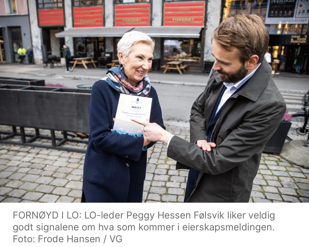 Når @Arbeiderpartiet sitter i regjering har Kongen i statsråd blitt til Peggy før statsråd. Det er jo. Ja. Noe spesielt vil kanskje mange si. @vgnett