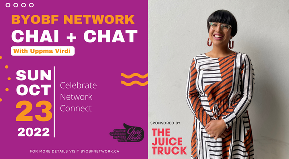 SukhiGhuman's tweet photo. Join me along with the @BYOBFNetwork this Sunday in #Vancouver as we host a Chai and Chat speaker series featuring @UppmaV of @chai_walli from Australia. Pre-registration required: https://t.co/VlnUIPBpwe

#WomenEmpoweringWomen https://t.co/5YWydOR62Y