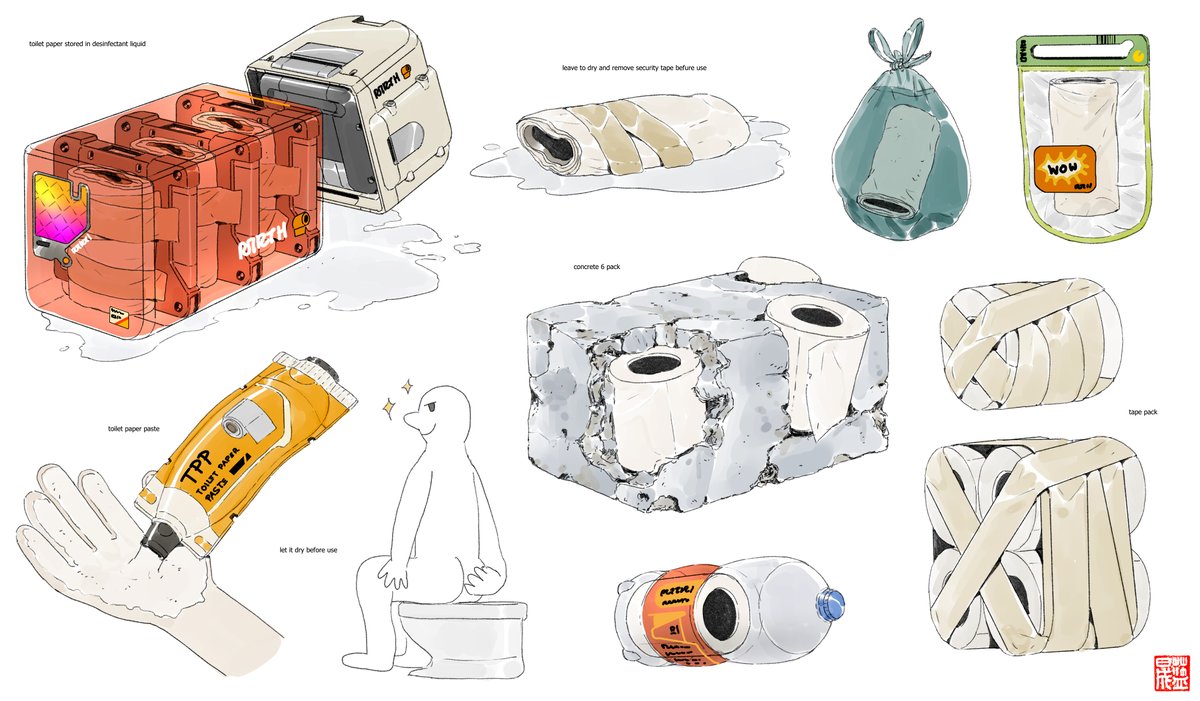 _8bitwizard's tweet image. forget spaceships or AI, it's all about toilet paper