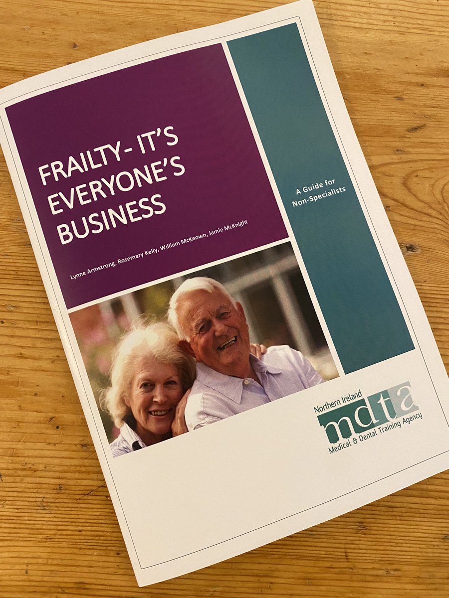 Real privilege to be able to launch our new Educational Frailty Booklet for #FoundationDoctors @GeriSoc meeting in Belfast today developed with @_NIMDTA. We hope it will improve care of older adults living with frailty. Happy to share on request!