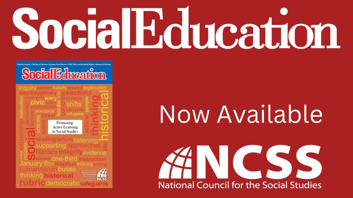 National Council for the Social Studies (NCSS) tweet media