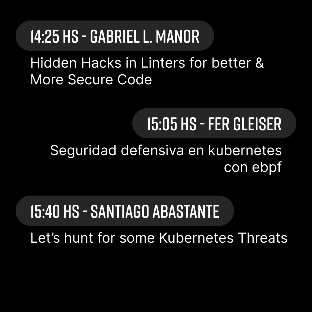 nerdearla's tweet photo. 🕰️ En solo 5 minutos arranca la primera charla de la tarde del #trackSEC 🔒
No te lo pierdas, accede desde 📲 https://t.co/34vefB8lUA 👀
#security #scanning #mobile #sec #workshops https://t.co/9VeIiJnFSh
