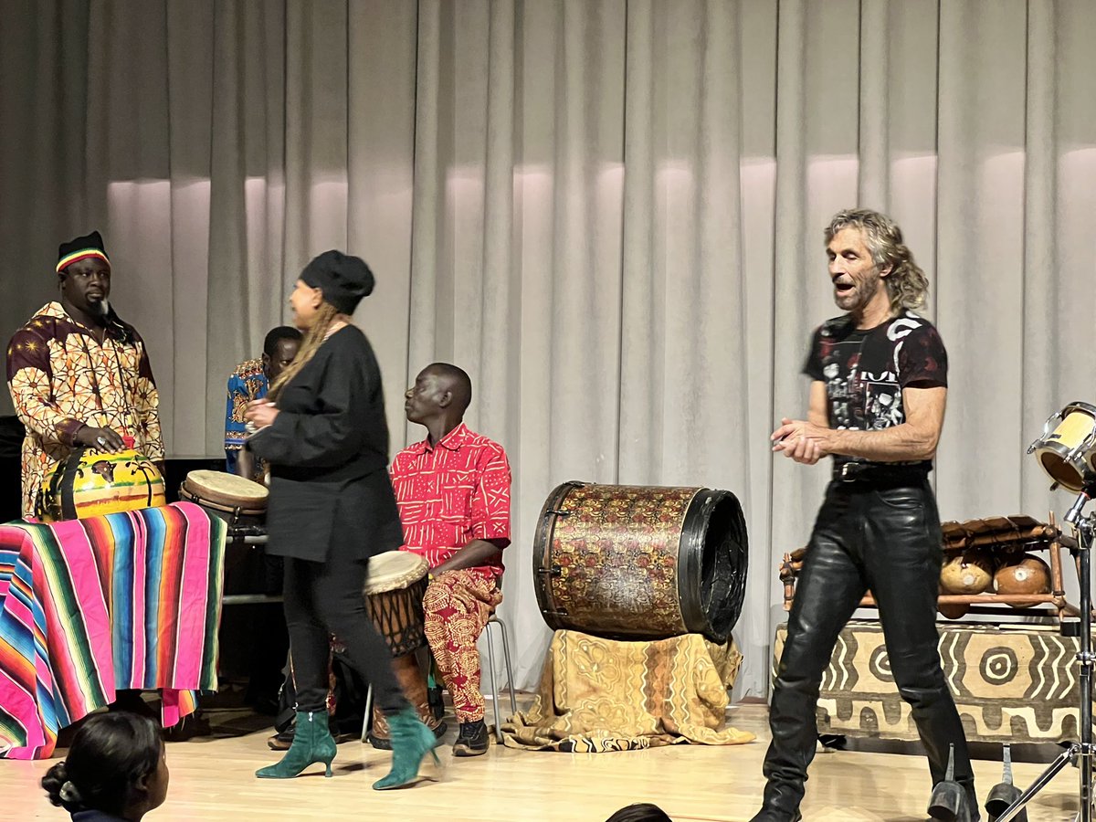 Third annual Global Citizenship through the Arts led by Tony Vacca and featuring guest artists including Massamba Diop, who is THE talking drum soloist in the film, Black Panther! Today focused on Middle School and tomorrow is focused on high school! #wearehps #gophoenix