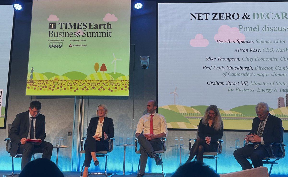 Phil Clarke (@pclnetzero) on Twitter photo An excellent and diverse collection of speakers today at #TimesEarthBusinessSummit. <a href="/Ben_Spencer/">Ben Spencer</a> is an excellent panel host who doesn’t waste words. Some excellent and dynamic approaches to finding solutions to a global problem. I’m truly optimistic about the future and NetZero. An excellent and diverse collection of speakers today at #TimesEarthBusinessSummit. <a href="/Ben_Spencer/">Ben Spencer</a> is an excellent panel host who doesn’t waste words. Some excellent and dynamic approaches to finding solutions to a global problem. I’m truly optimistic about the future and NetZero.