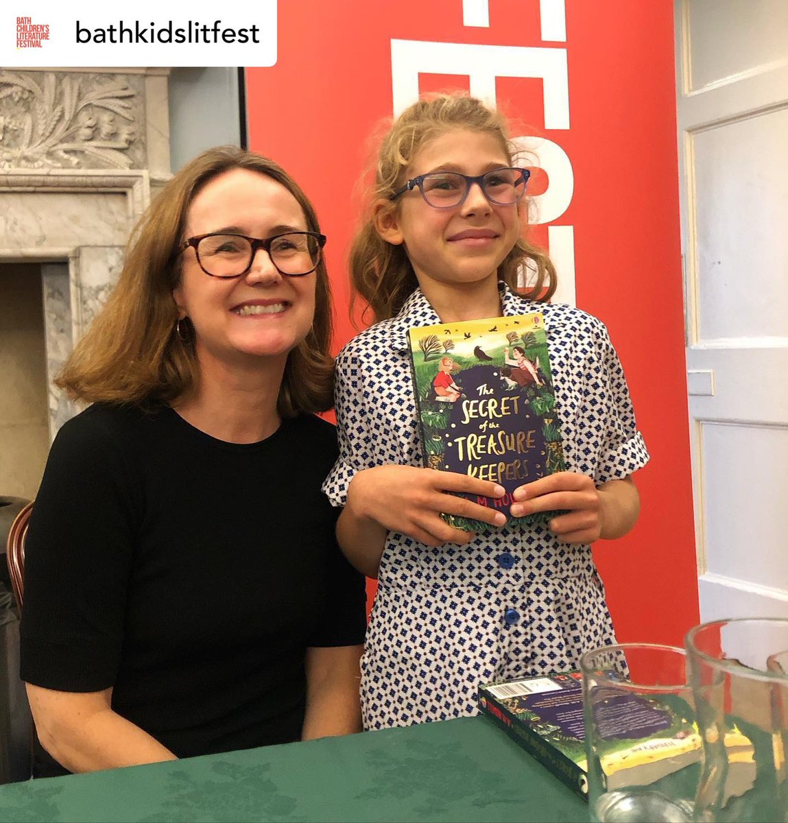 AMHowellwrites's tweet photo. I’m not a celebrity with a book deal, and my sales will be tiny in comparison to any celebrity with a book deal, but meeting readers like this one @bathkidslitfest is everything and THIS is why I write.
♥️📚 #AuthorsOfTwitter https://t.co/PPVJNDveoi