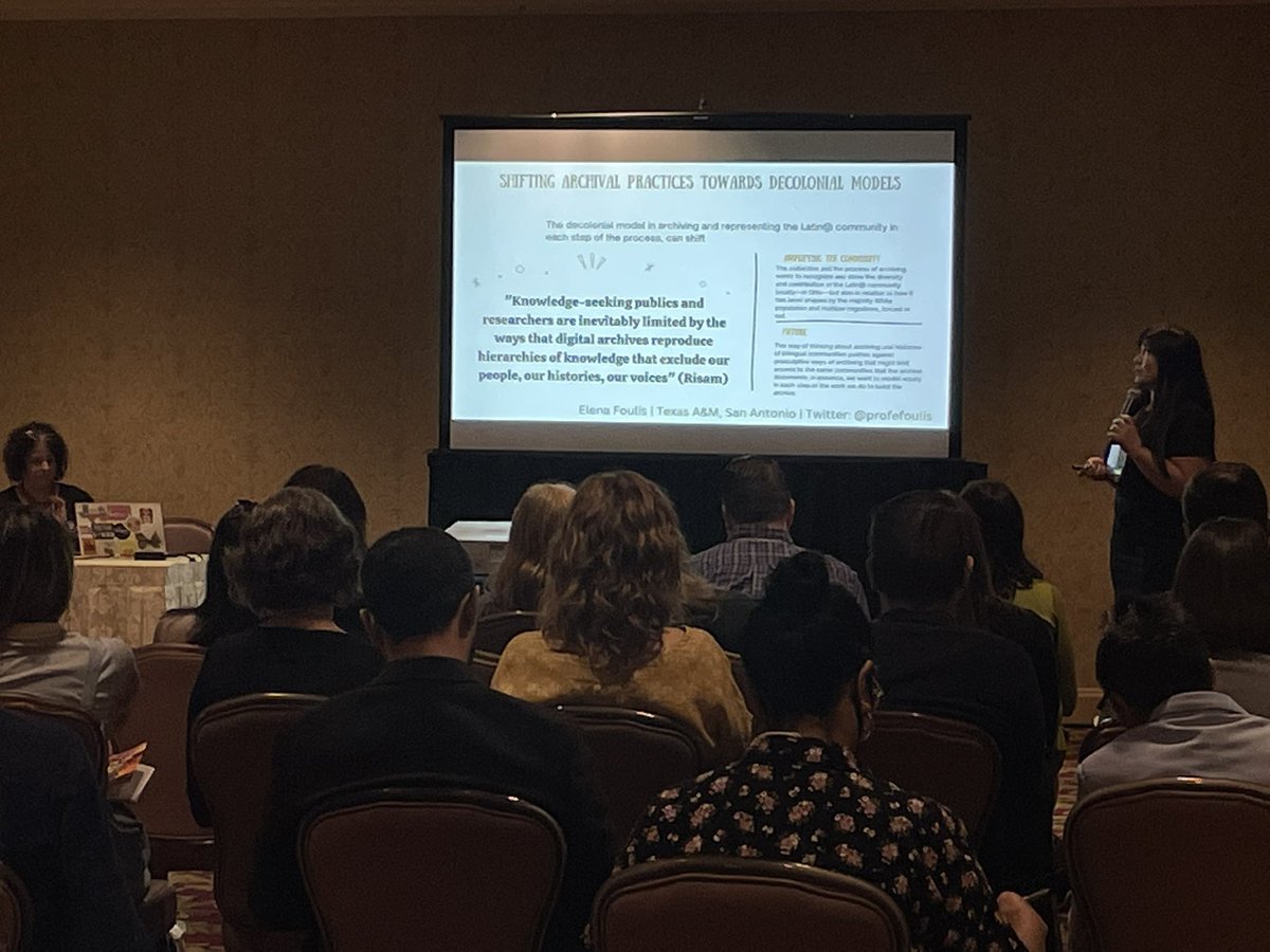 yiddishista's tweet photo. “So they can see themselves in the archive.”

Yahaira Perez-Caraballo &amp; @ProfeFoulis talking about how oral history is an essential foundation for community building and research

#oha2022 https://t.co/I67ZQ8VZ2o