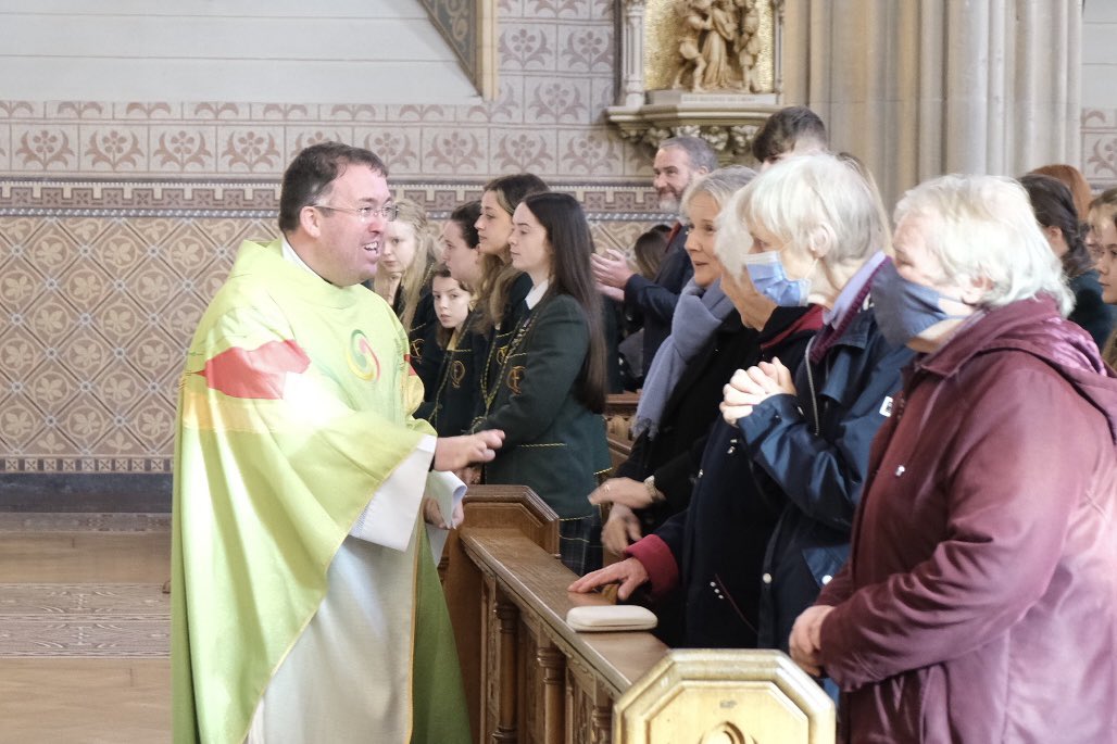 Happy to be with the school community from @stcatherines247 today for Mater Admirabilis mass. Looking forward to engaging with young people from @ArmaghParish in the coming months.@ArchbishopEamon @MichaelRouter