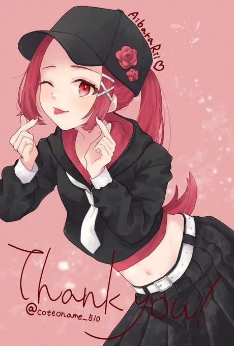 ◆RTしてくれたVTuber(活動者)さん描く 7REALITYとIRIAMにて活動中の愛薔薇りい(@ Riiii_cha_ )さんRTありがとうございました#ri_chart#イラスト #illustration#100日チャレンジ #合計100日チャレンジ 