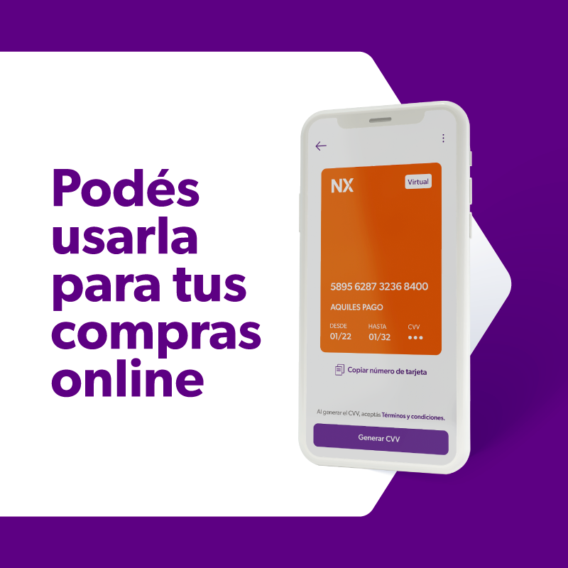 NaranjaX's tweet photo. ¿No te gusta esperar? Entonces esta tarjeta virtual es para vos, porque la sacás y la empezás a usar en el momento, mientras te llega la física 😎
📲 Pedila ahora desde la app
