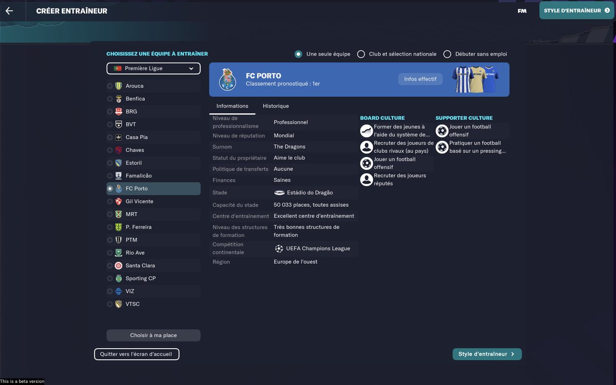 JoseSoares_eLS's tweet photo. L’intégration de la culture des supporters dès le choix du club ! Très bien 👏 #FM23beta #FM23Features https://t.co/EwKRiPyZLj