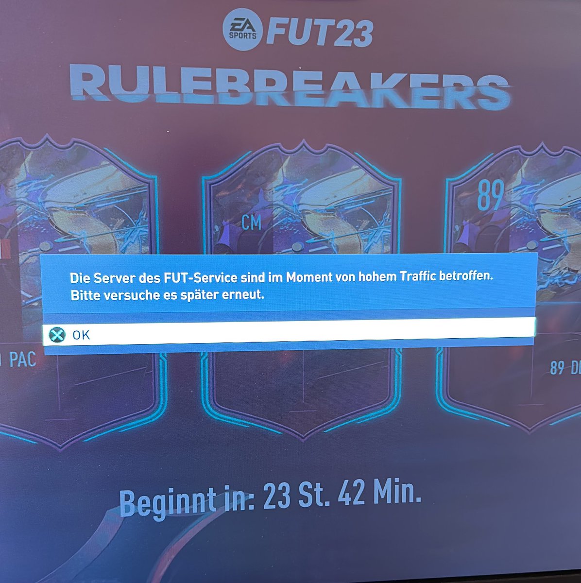 Diese Unfähigkeit, fast jeden abend wenn Content kommt um 19:00 Uhr diese Scheisse!!! <a href="/EAHelp/">EA Help</a>
