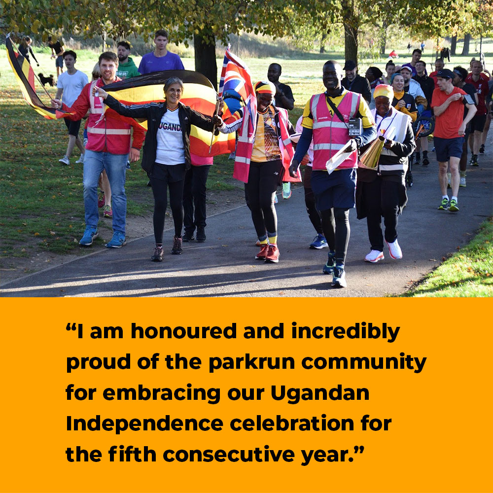 On 8 October, the Burgess parkrun family came together to celebrate Ugandan Independence 🇺🇬 Josephine Ocaka tells us all about how the morning went 👉 parkrun.me/yvh0k 🌳 #loveparkrun